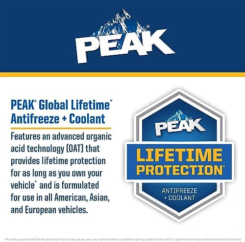PEAK Global Lifetime Concentrate Antifreeze and Coolant for All Vehicles, 1 Gal.