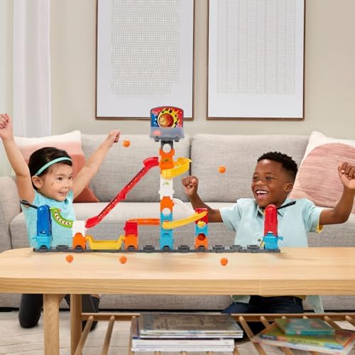 VTech Marble Rush 3-Point Launch Set with Mini Basketball Hoop
