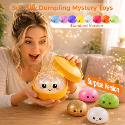 2PCS Squishy Mystery Box, Stress Relief for Desk Decor, Squeeze Toys