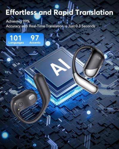 AI Translation Earbuds Real Time - 198 Languages 60H Translating Earbuds