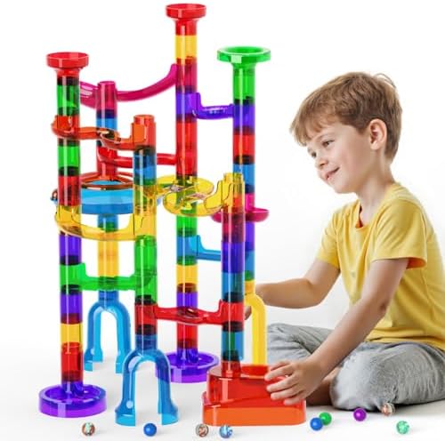 Marble Run, 109Pcs Marble Maze Game Building Toys for Kid