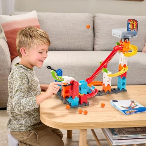 VTech Marble Rush 3-Point Launch Set with Mini Basketball Hoop