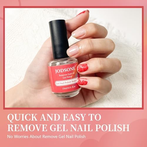 JODSONE 15ML Gel Nail Polish Remover No Need Soaking or Wrapping Gel Remover for Nails