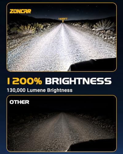 9005 H11 𝑯𝒆𝒂𝒅light Bulb, 65000LM 6500K Cool White