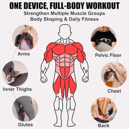 Pelvic Floor Exercise Devices 35lb Resistance Kegel Thigh Trainer with Band