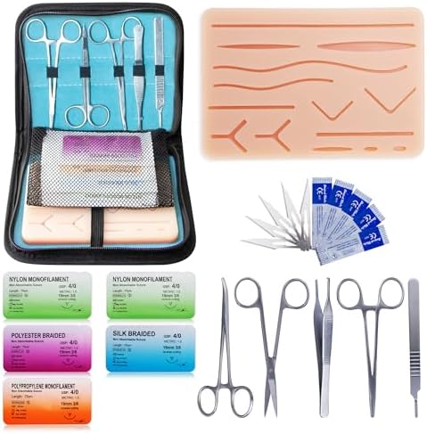 Alcedo Suture Practice Kit with Suture Pad & Suture Thread