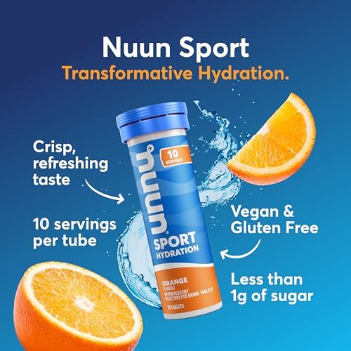 Nuun Sport Electrolyte Tablets with Magnesium, Calcium, Potassium, Chloride & Sodium