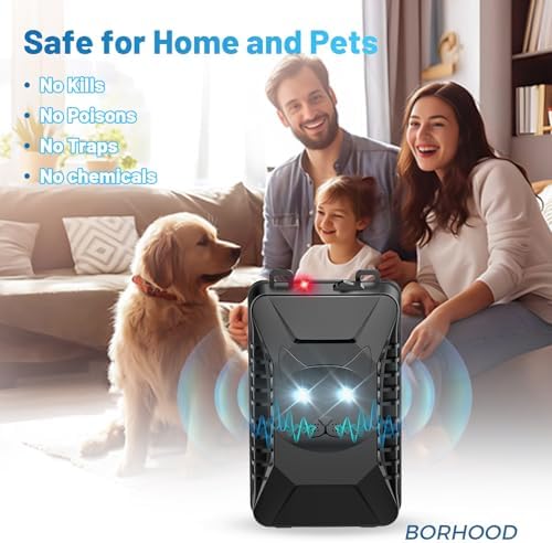 Ultrasonic Rodent Squirrels Pest Repellent for Car, 2 Pack Battery Powered