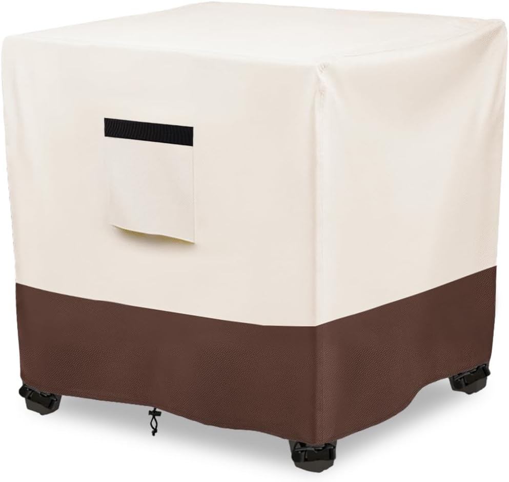 Waterproof Patio Small Side Table Cover,Square Outdoor Ottoman Covers