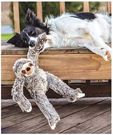 Fluff and Tuff Tico Sloth Plush Dog Toy, Large, 15-Inches