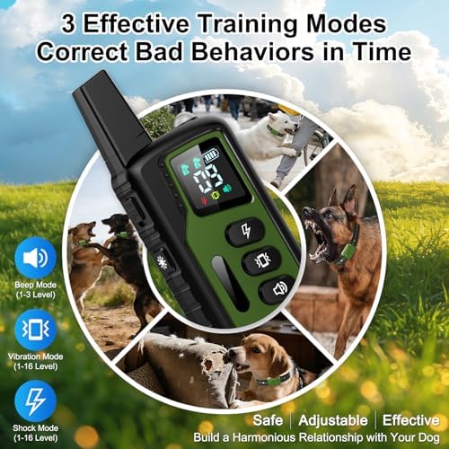 Shock Collar for Dogs, Ultimate Dog Training Collar with Remote, 4500FT Range