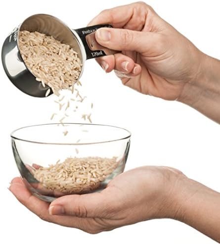 Hudson Essentials Stainless Steel Measuring Cups Set (6 Piece Set)