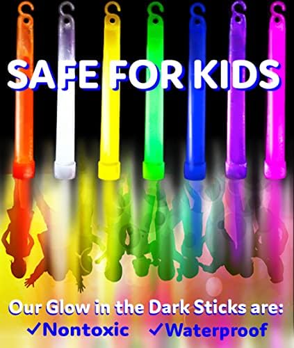 PartySticks Glow Sticks Party Supplies for Kids and Adults (30pk Assorted)