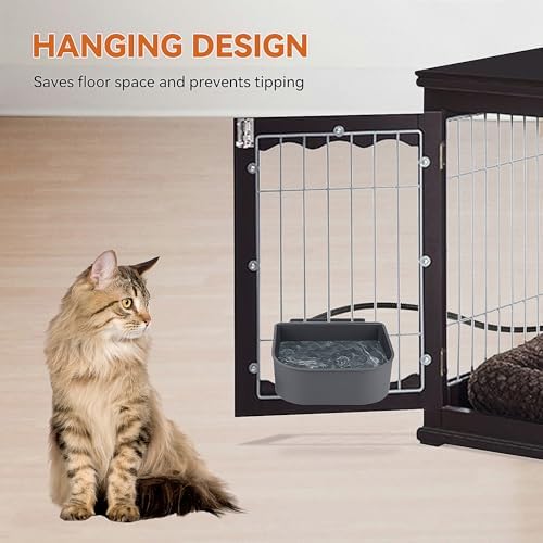 NAMSAN Small Heated Water Bowl for Cats Outdoor, 1L Heated Dog Bowl