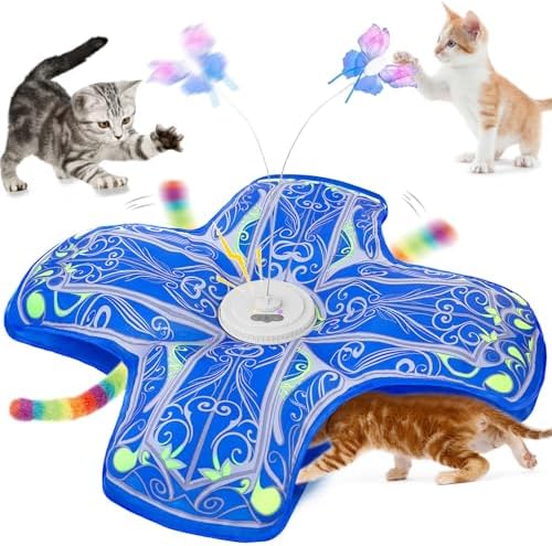 Interactive Cat Toys for Indoor Cats,Automatic Kitten Tunnel Toy