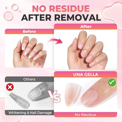 UNA GELLA 20ml*2PCS Nail Glue Remover for Press on