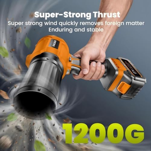 Cordless Leaf Blower with 2 Batteries & Charger - 990,000 RPM Electric Handheld Blower