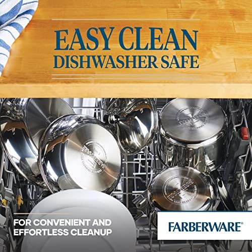 Farberware Classic Series Stainless Steel Sauce Pan with Lid, 2 Qt, Silver