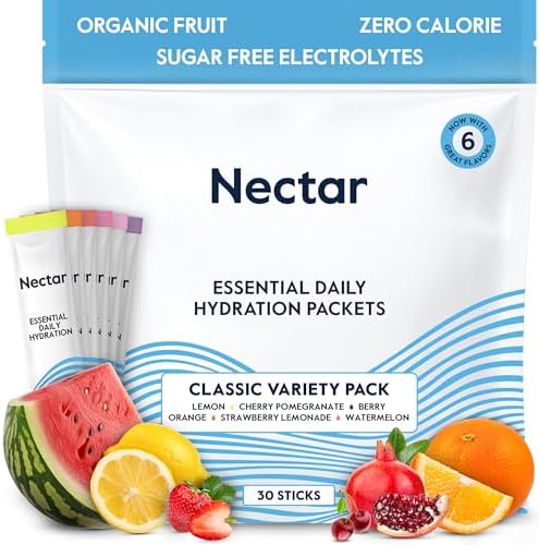 Nectar Hydration Packets - Electrolytes Powder Packets - Sugar Free & 0 Calorie
