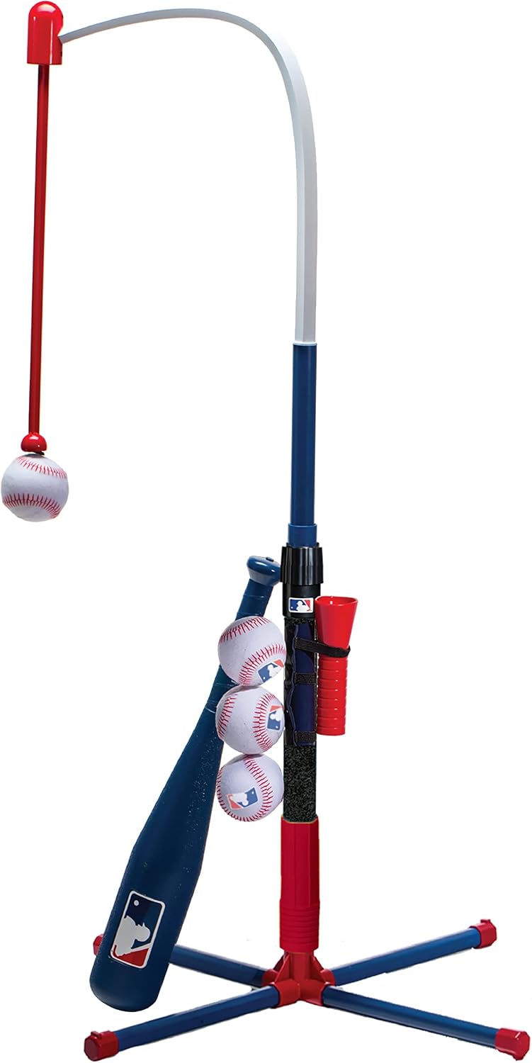 Franklin Sports Grow-with-Me Kids Baseball Batting Tee + Stand Set for Youth + Toddlers