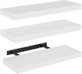 Amada 15.7" Floating Shelves for Wall Decor & Storage, Set of 3, White