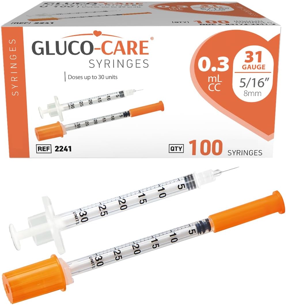 0.3 ml/cc Syringes 31G x 5/16"