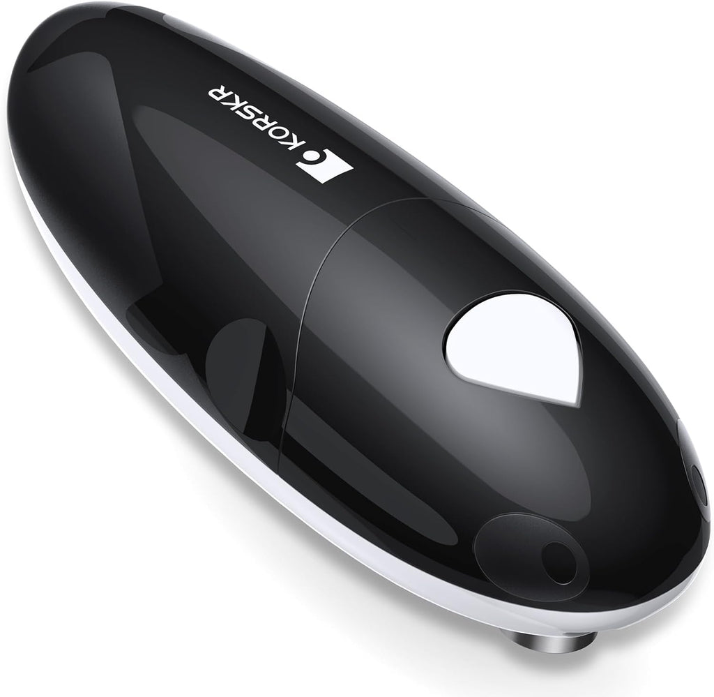 Electric Can Opener, Automatic Can Opener, Suitable for Any Size Cans-Black