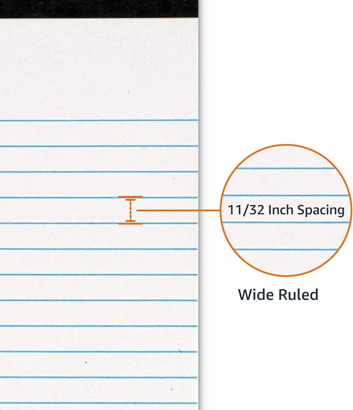 Amazon Basics Wide Ruled Lined Writing Note Pads for Office Supplies, 8.5" x