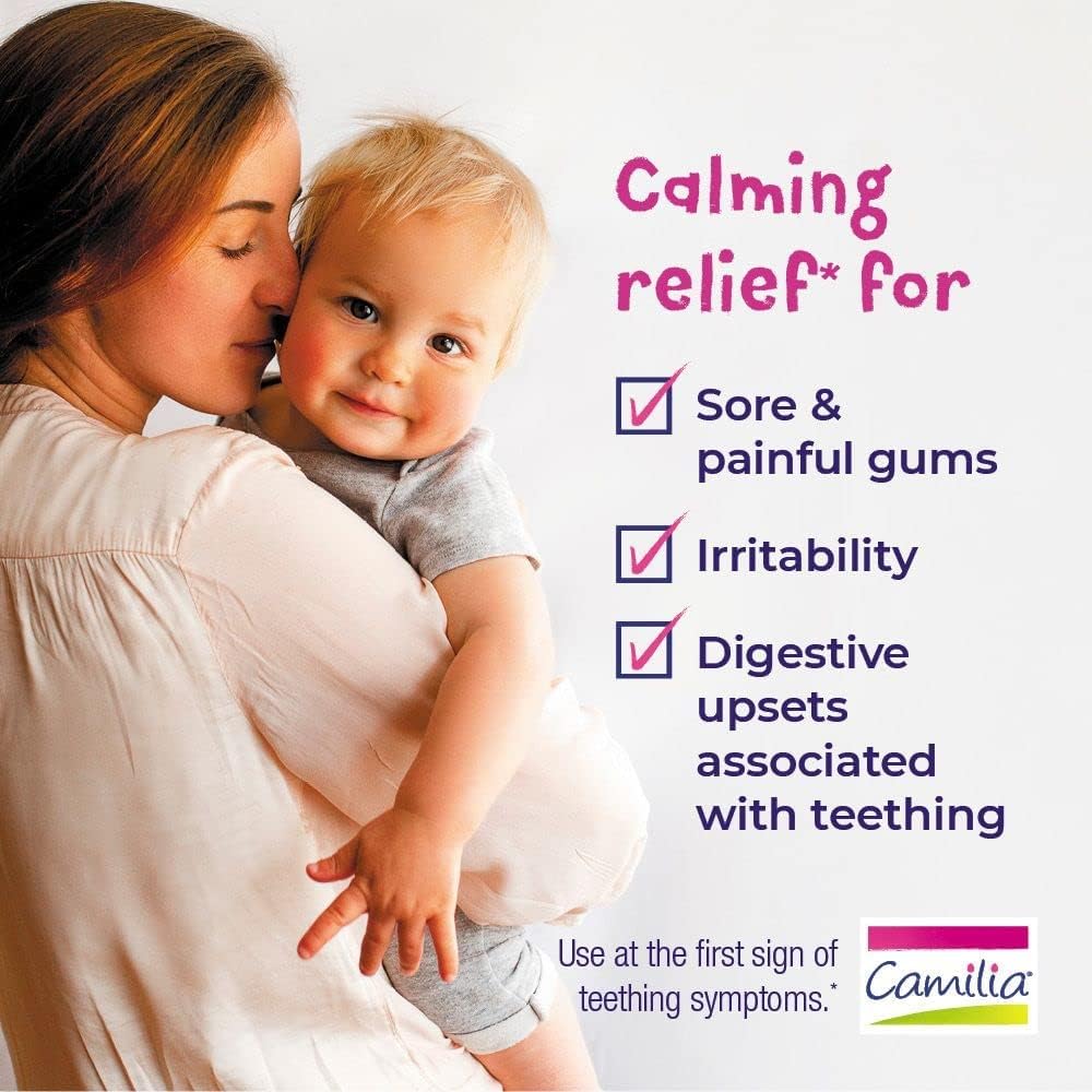 Boiron Camilia Teething Drops for Daytime and Nighttime Relief of Painful or