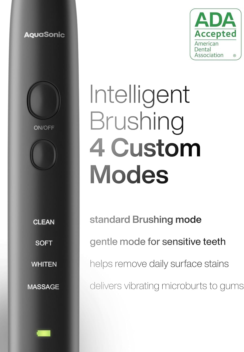 Aquasonic Black Series Ultra Whitening Toothbrush ‰ÛÒ ADA Accepted Electric