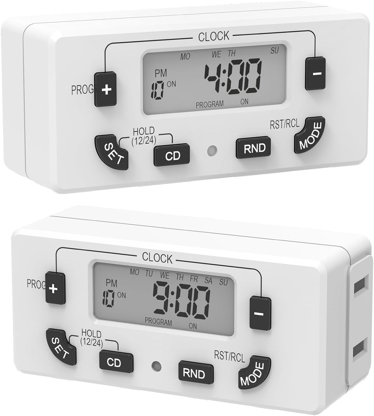 Fosmon Digital Timer Outlets, 7-Day Programmable 10 on/off Programs, 2 Pack