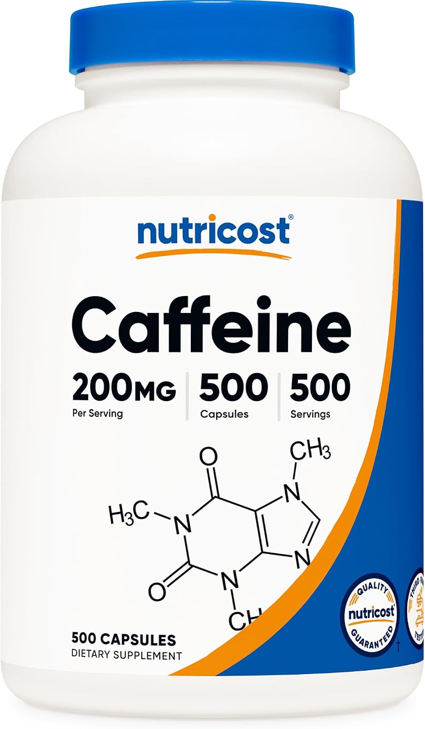 Nutricost Caffeine Pills, 200mg Per Serving