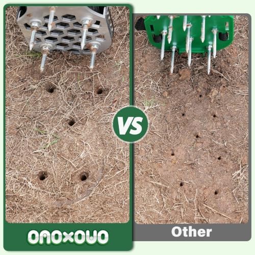 Lawn Aerator Shoes for Compacted Clay Soil, Heavy Duty Steel Spikes