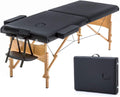 BestMassage Massage Bed Portable Folding Massage Table 24" Wide,Black