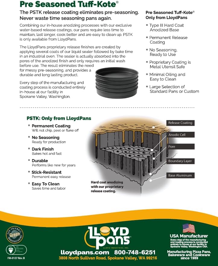 Lloyd Pans Straight Sided Pizza Pan 10 Inch by 1 Inch - PSTK