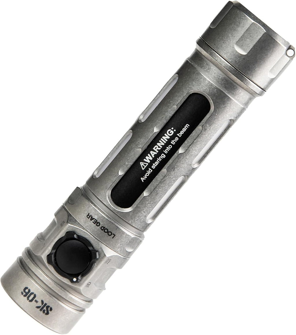 SK06 2400LM EDC High Lumens Flashlight with UV & Cyan Beam - high output uv flashlight