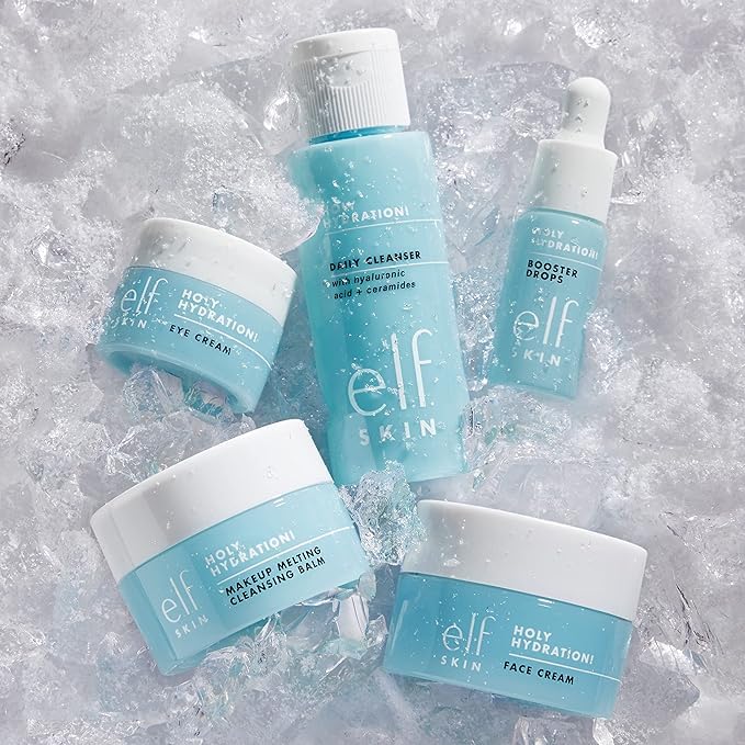 e.l.f. SKIN Holy Hydration! Hydrated Ever After Skincare Mini Kit, Cleanser