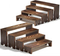 2 Set Wooden Tiered Risers Display Stands for Vendor Events