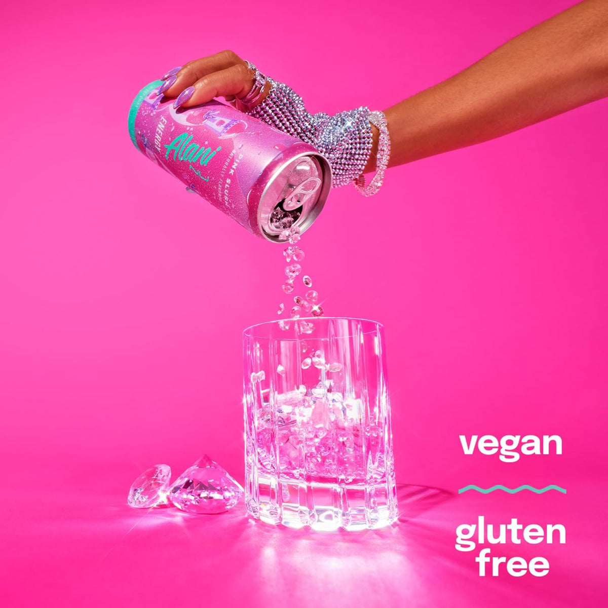 Alani Nu PINK SLUSH, Sugar Free, Low Calorie Energy Drinks, 200mg Caffeine