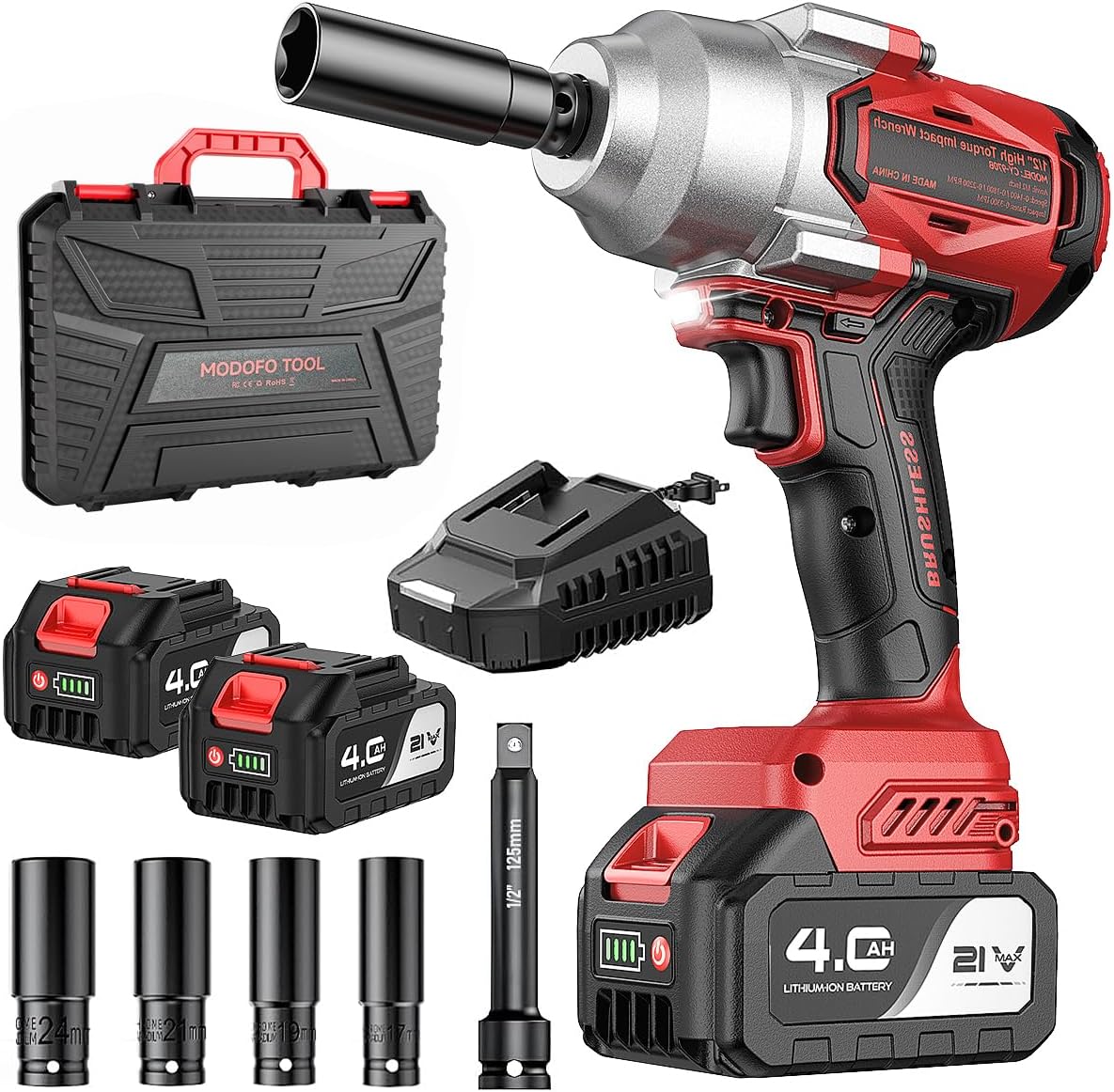 Cordless Impact Wrench, 1300N.m - cordless impact wrench 1/2