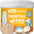 Paw Science Dog & Cat Teeth Cleaning Wipes - Dental Finger Wipes for Cats & Dogs