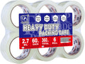 P PERFECTAPE Heavy Duty Packing Tape 6 Rolls, Total 360Y, Clear, 2.7 mil