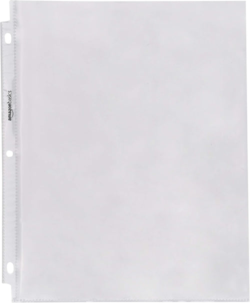 Amazon Basics Sheet Protectors for 3 Ring Binder, Heavyweight, Acid-Free