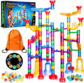 Meland Marble Run - 132Pcs Marble Maze Game Building Toy for Kid