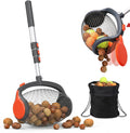 GAINO Nut Gatherer Roller with Foot Pedal, Acorn Picker Upper & Bag