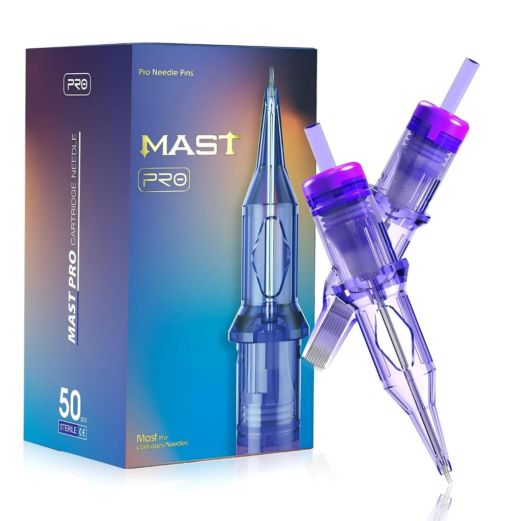Mast Tattoo 50Pcs Pro Tattoo Cartridge Needles Assorted Mixed Size