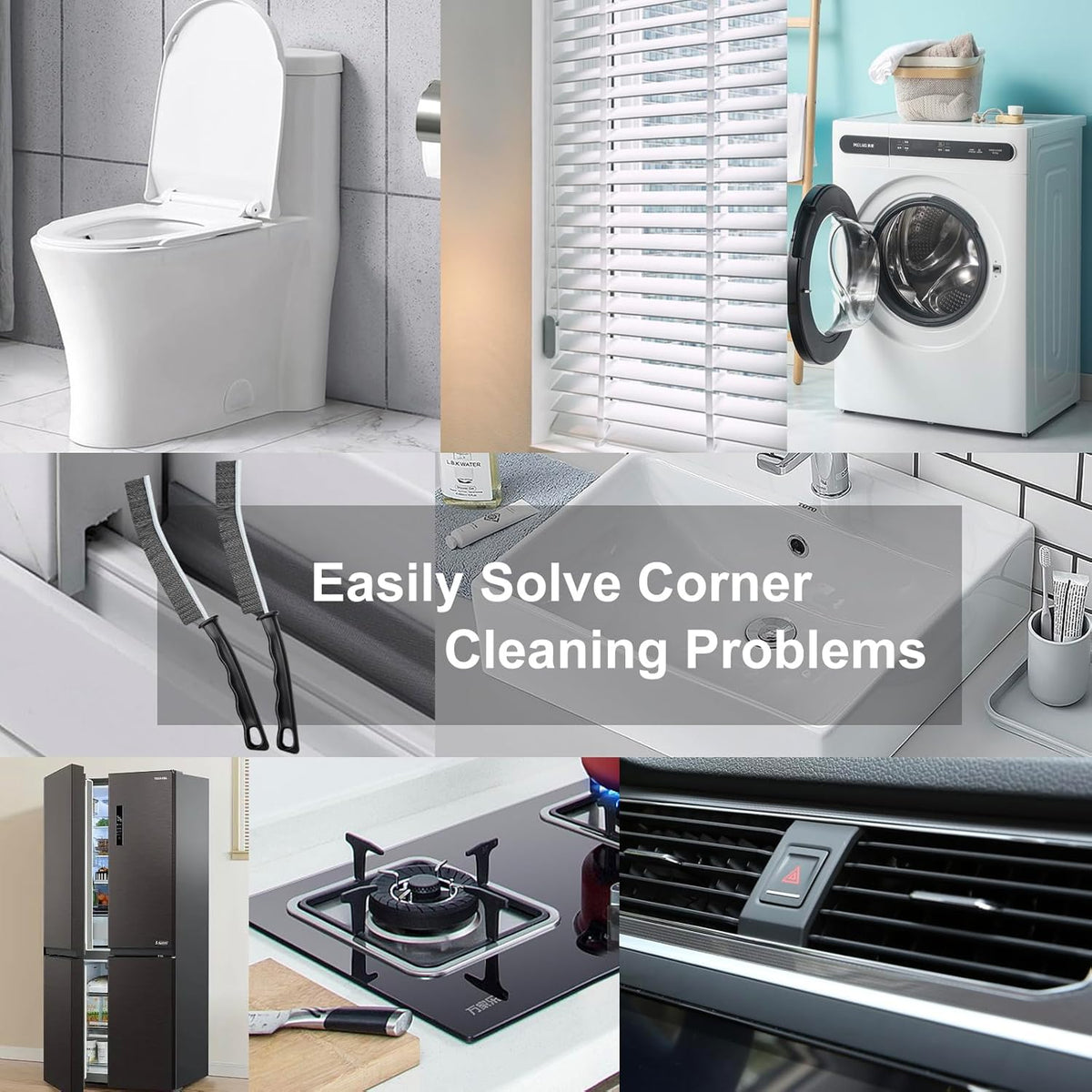 Crevice Cleaning Brush•?ÎHard-Bristled Grout Brush•?Î2026 New Multifunctional