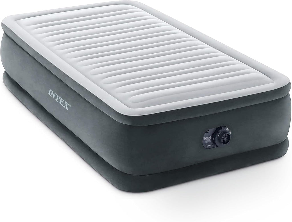 Intex Dura-Beam Deluxe 18" Twin Size Air Mattress with Built-in Pump