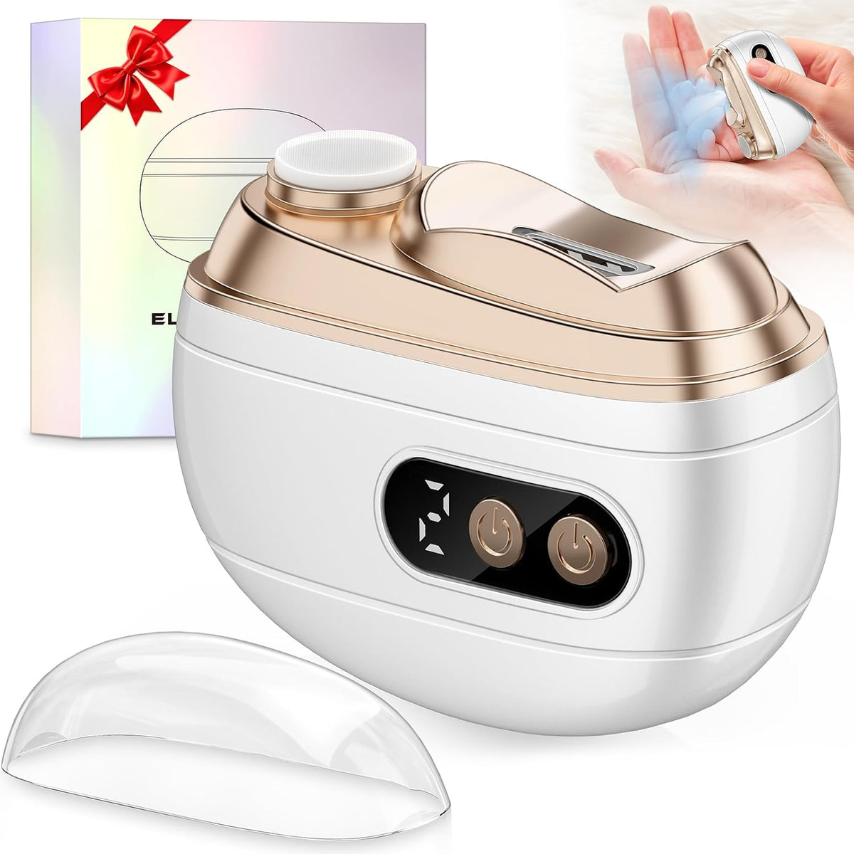 Electric Nail Clipper Upgraded 3 in 1 Rechargeable Automatic Nail Trimmer
