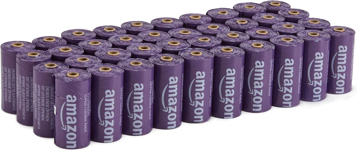 Amazon Basics Premium Lavender Scented Standard Dog Waste Bags, 300 Count (15